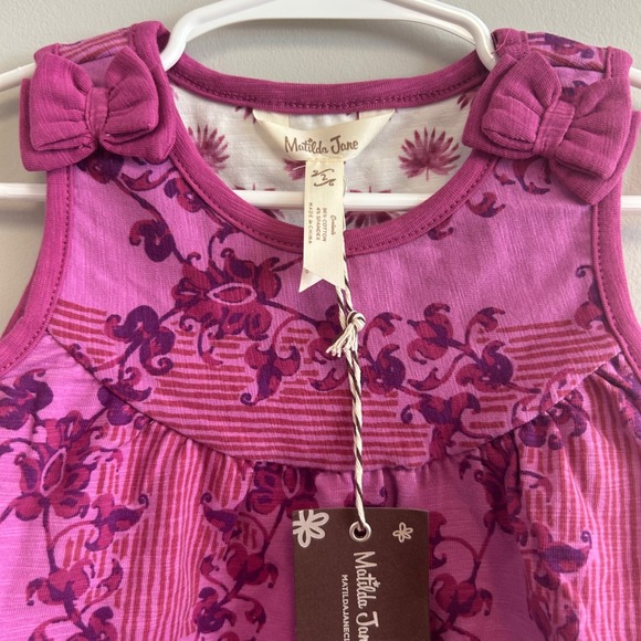 Matilda Jane Enchanted Garden Clearwater Sleeveless Knit Cotton Swing Dress Sz 2 - Picture 2 of 6